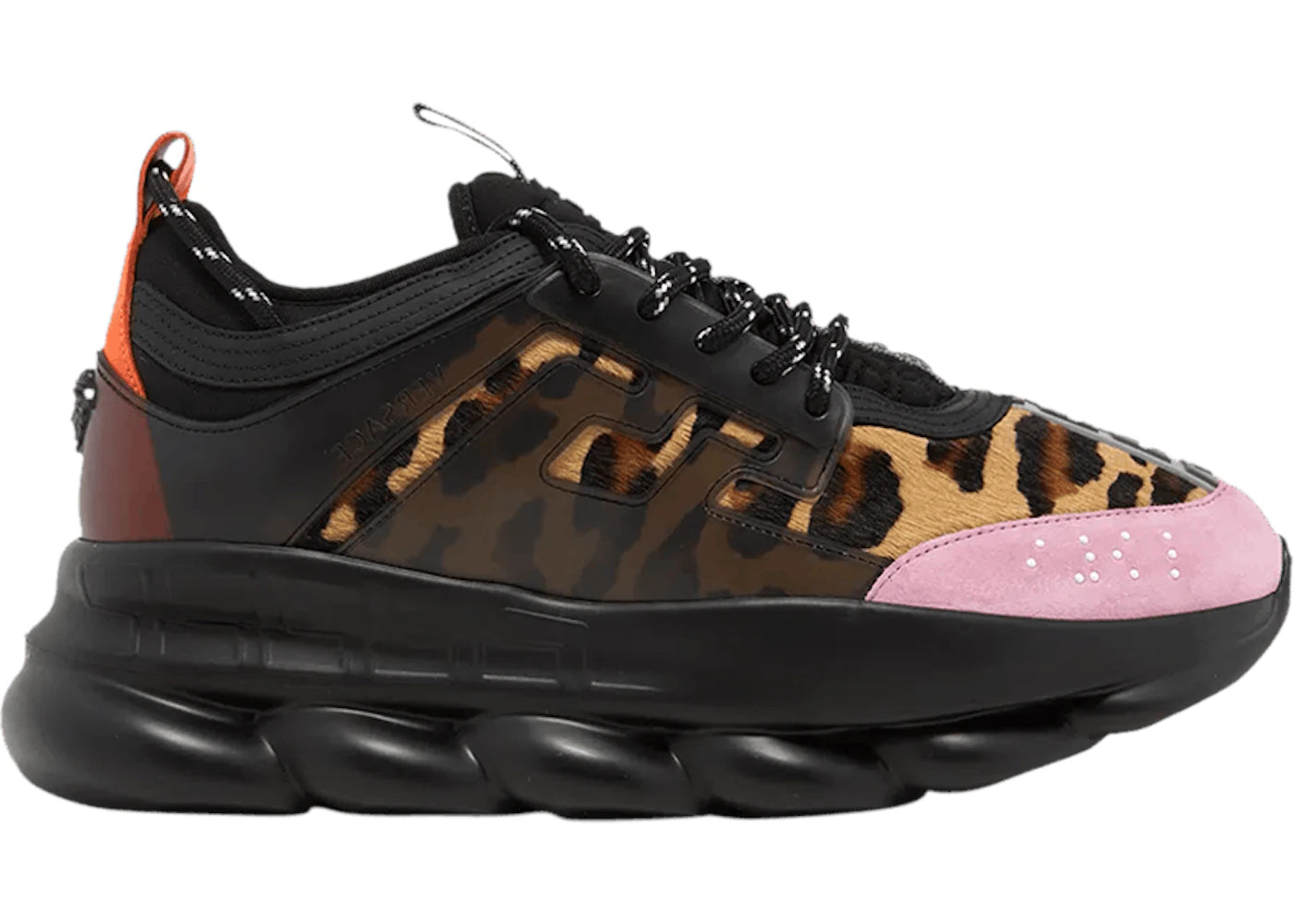 Versace Chain Reaction Pony Hair Leopard