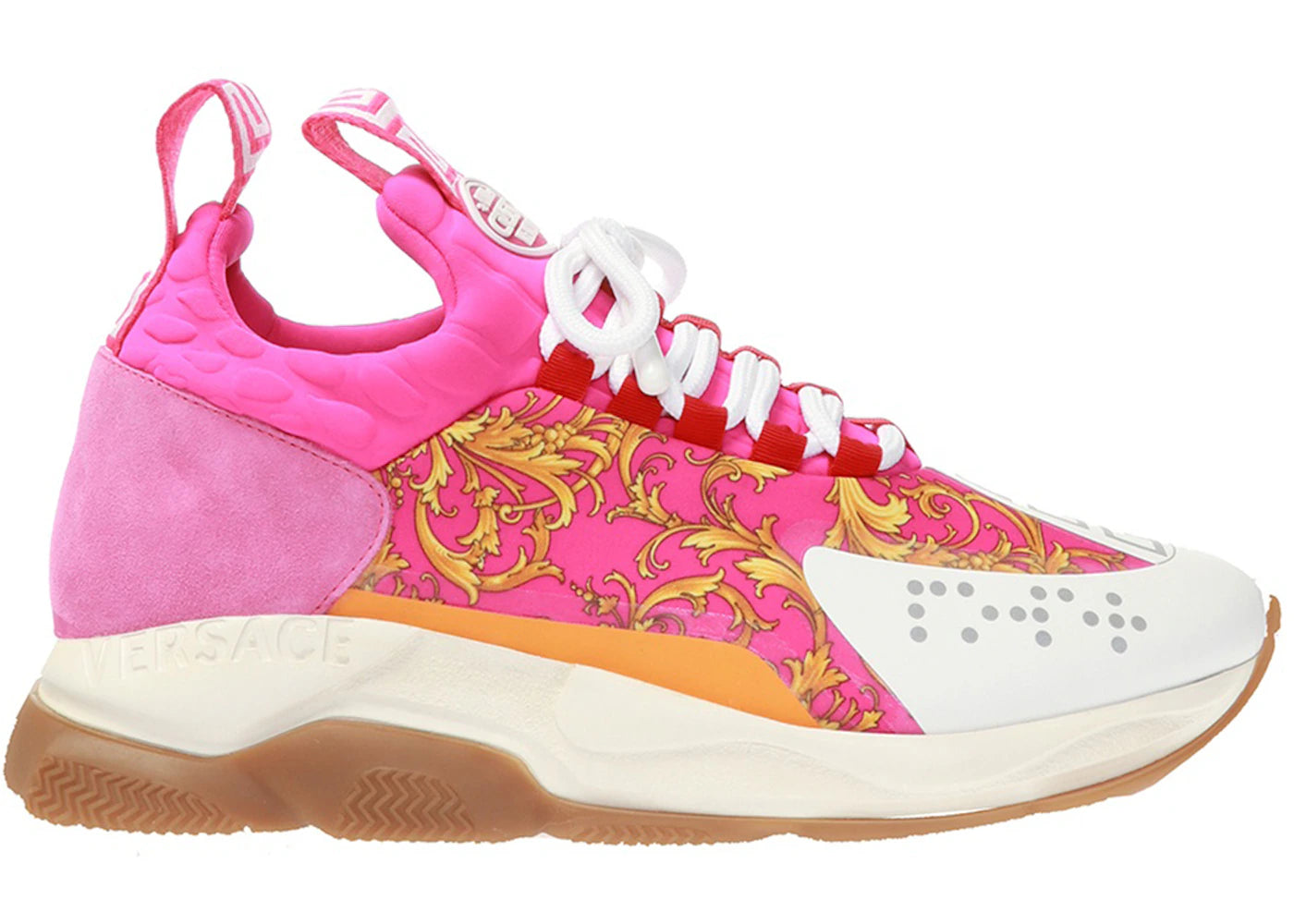 Versace Cross Chainer Baroque Print Pink (Women's)