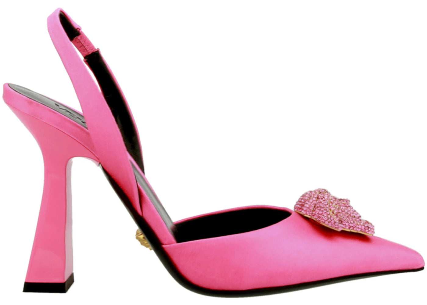 Versace Crystal La Medusa Slingback Pumps Flamingo (Women's)