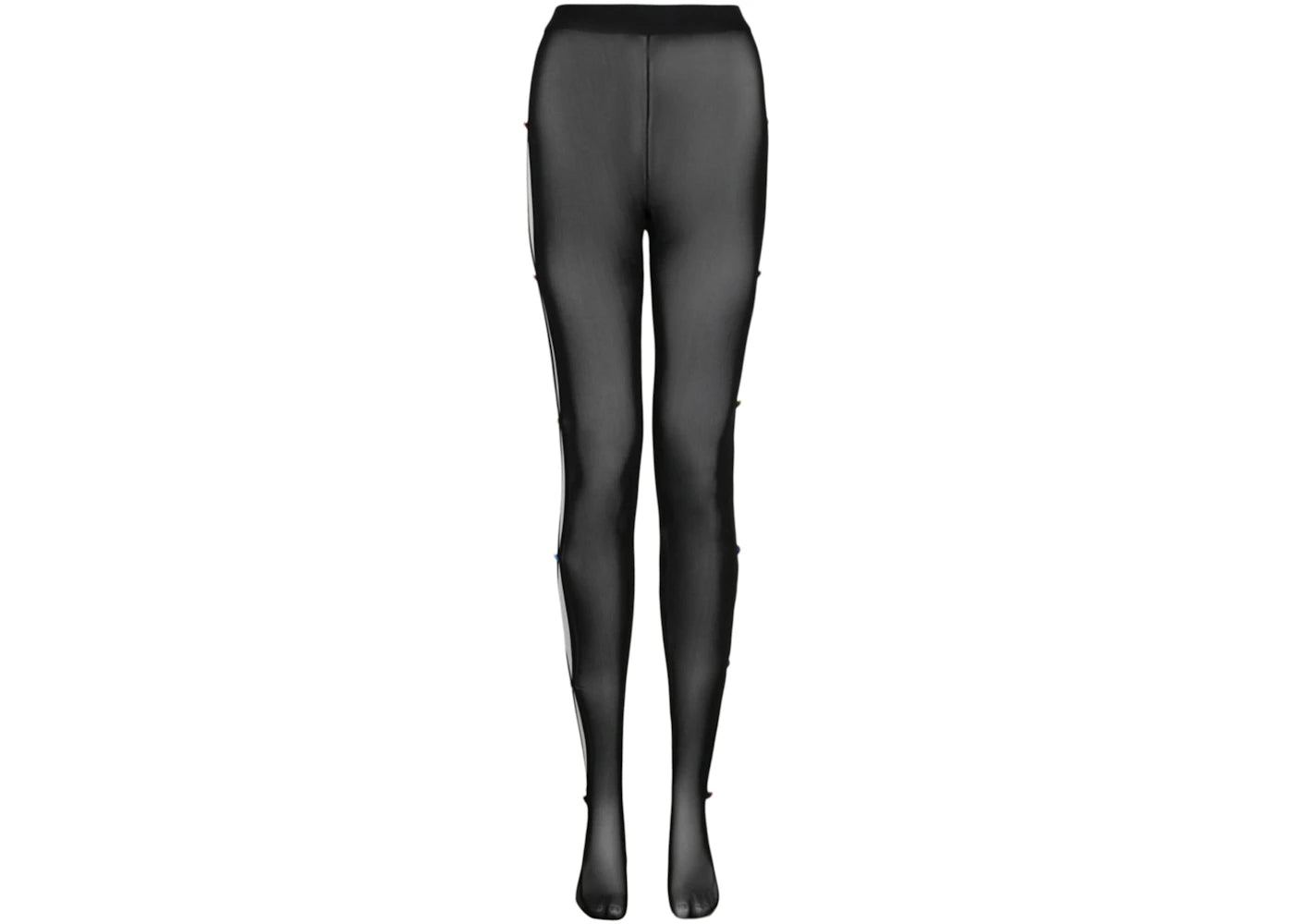 Versace Cut-Out Mesh Tights Black