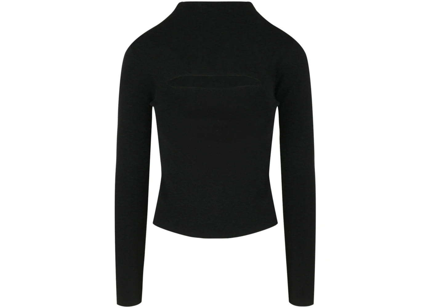 Versace Cutout Long Sleeve Sweater Black