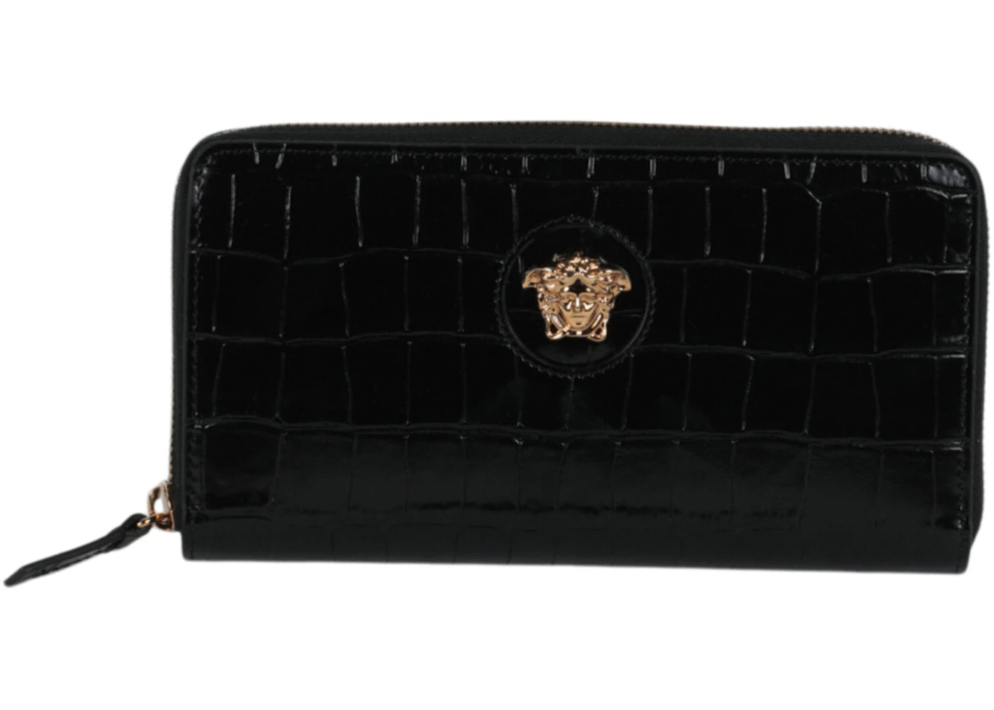 Versace Embossed La Medusa Wallet Black