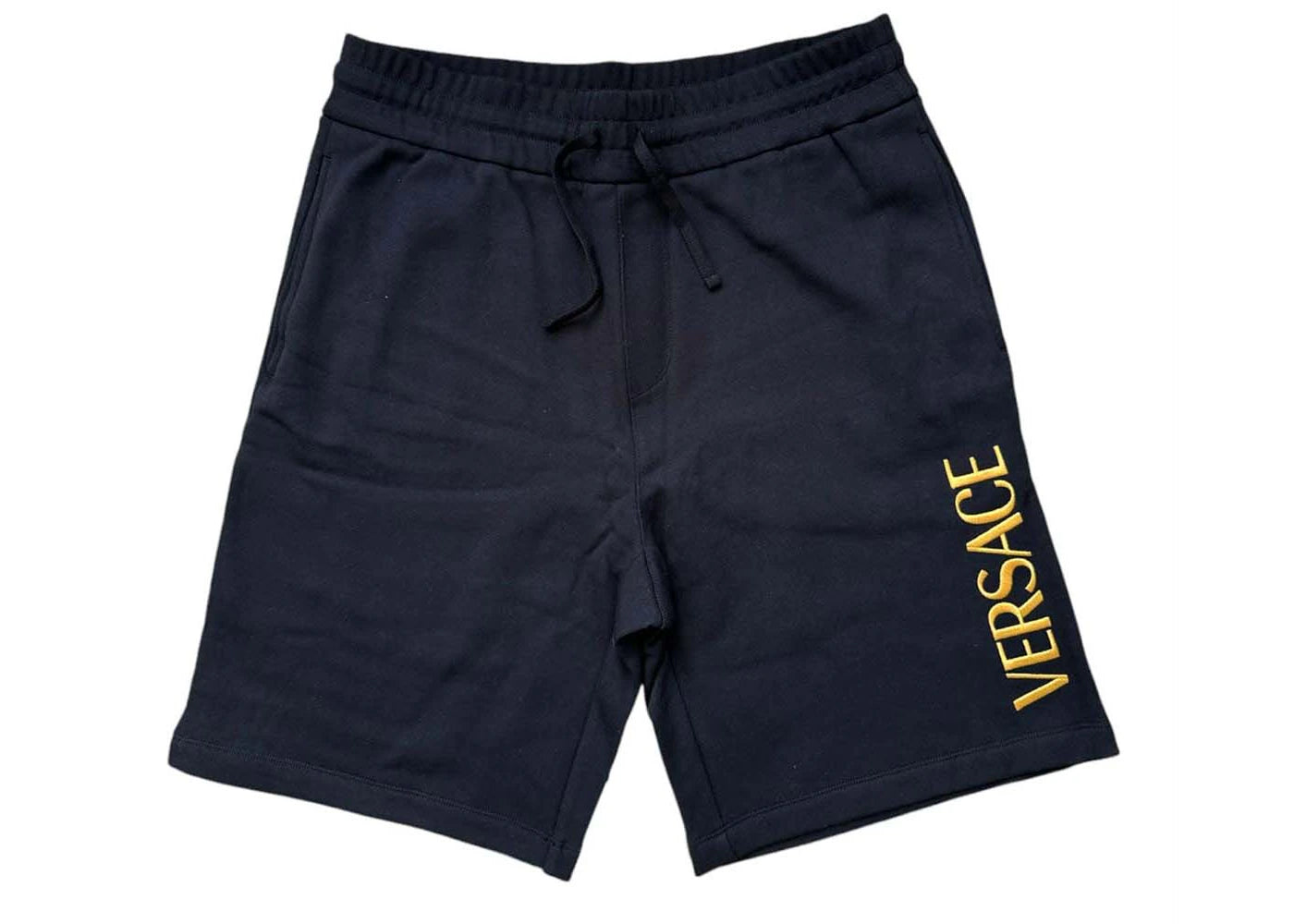 Versace Embroidered Logo Sweatshorts Black