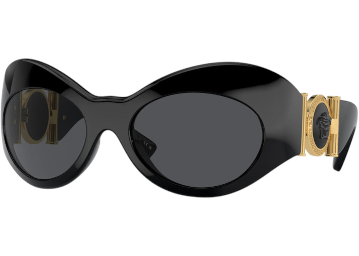 Versace Geometric Sunglasses Gray Black (VE4462 GB1/87)