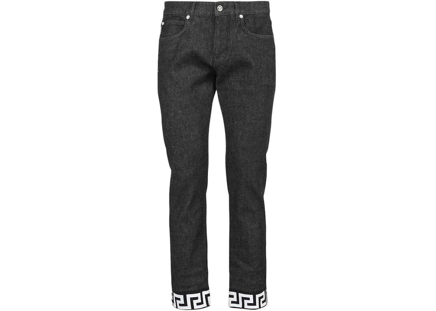 Versace Greca Denim Jeans Black/White