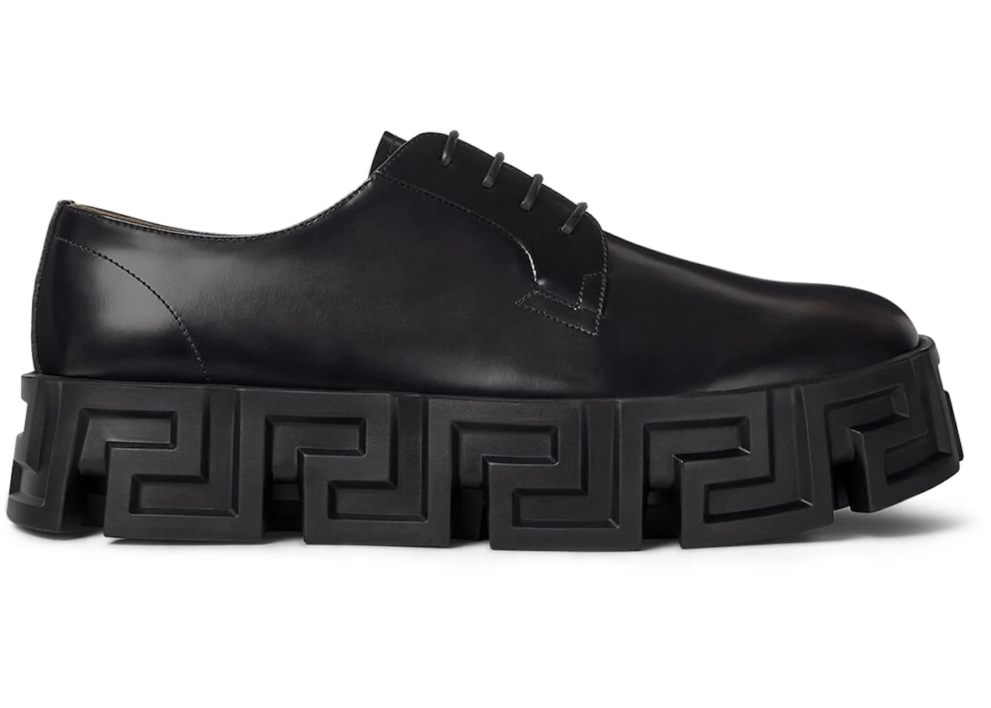 Versace Greca Labrynth Lace-Up Black