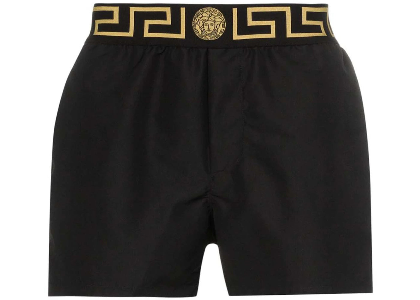 Versace Greca Print Swim Shorts Black