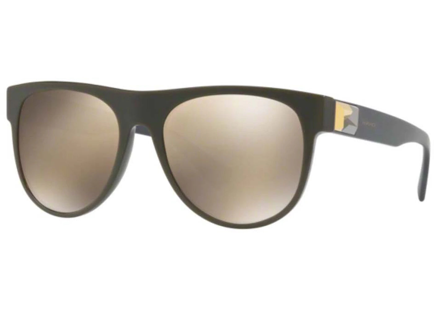 Versace Greca Tetris Sunglasses Dark Green/Gold (VE4346 51931V)