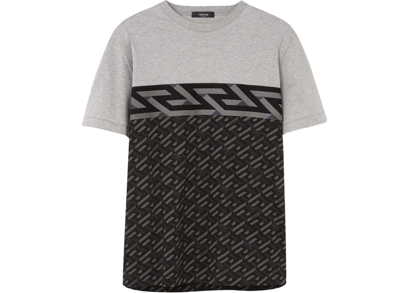 Versace Jacquard Motif T-shirt Grey