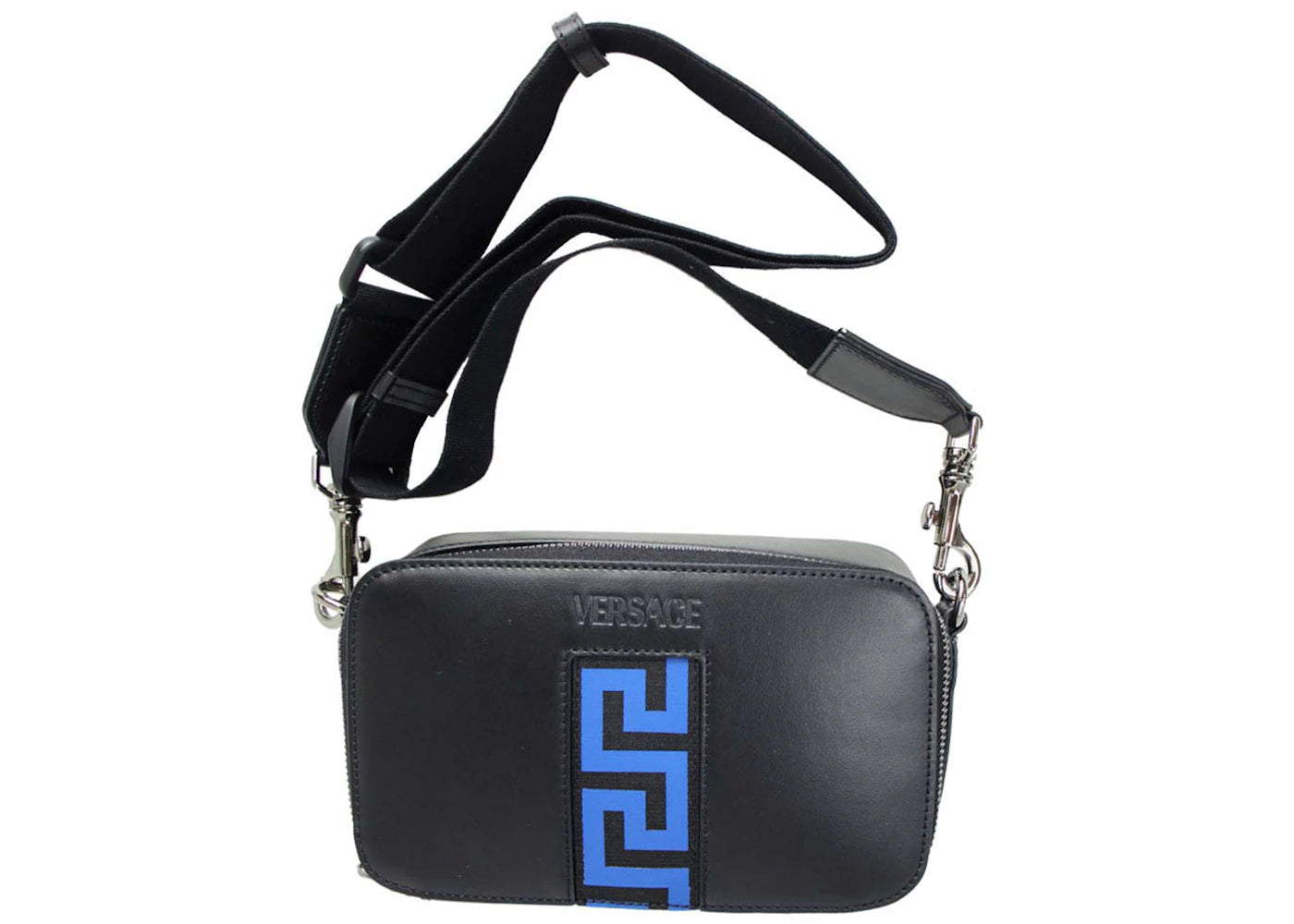 Versace La Greca Camera Bag Black/Blue