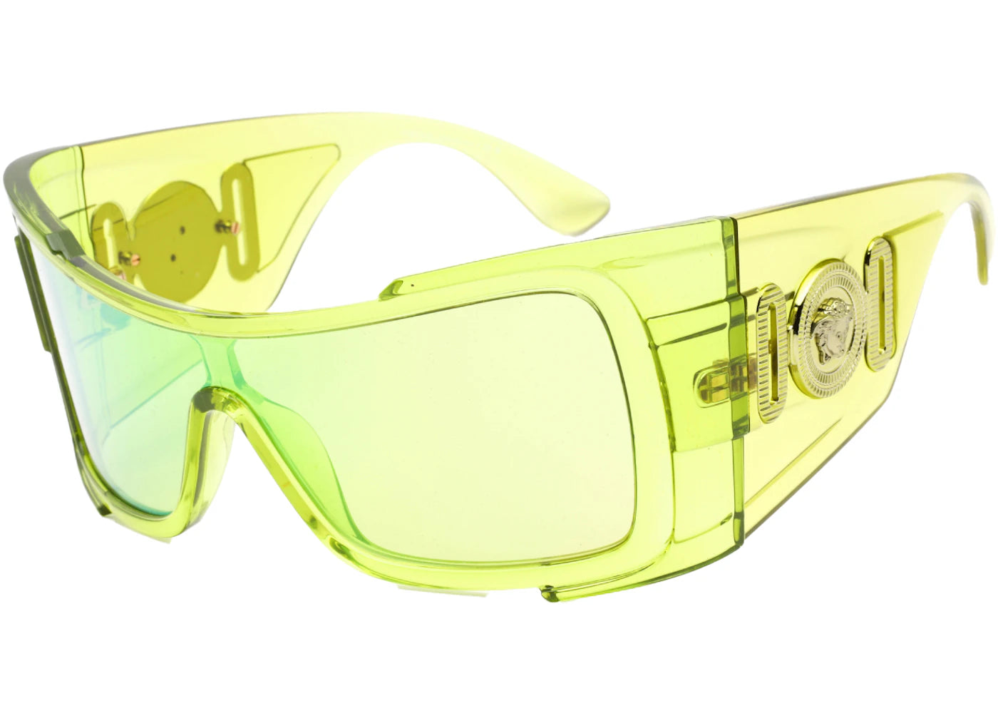 Versace Maxi Medusa Biggie Shield Sunglasses Yellow (VE4451-54208N)