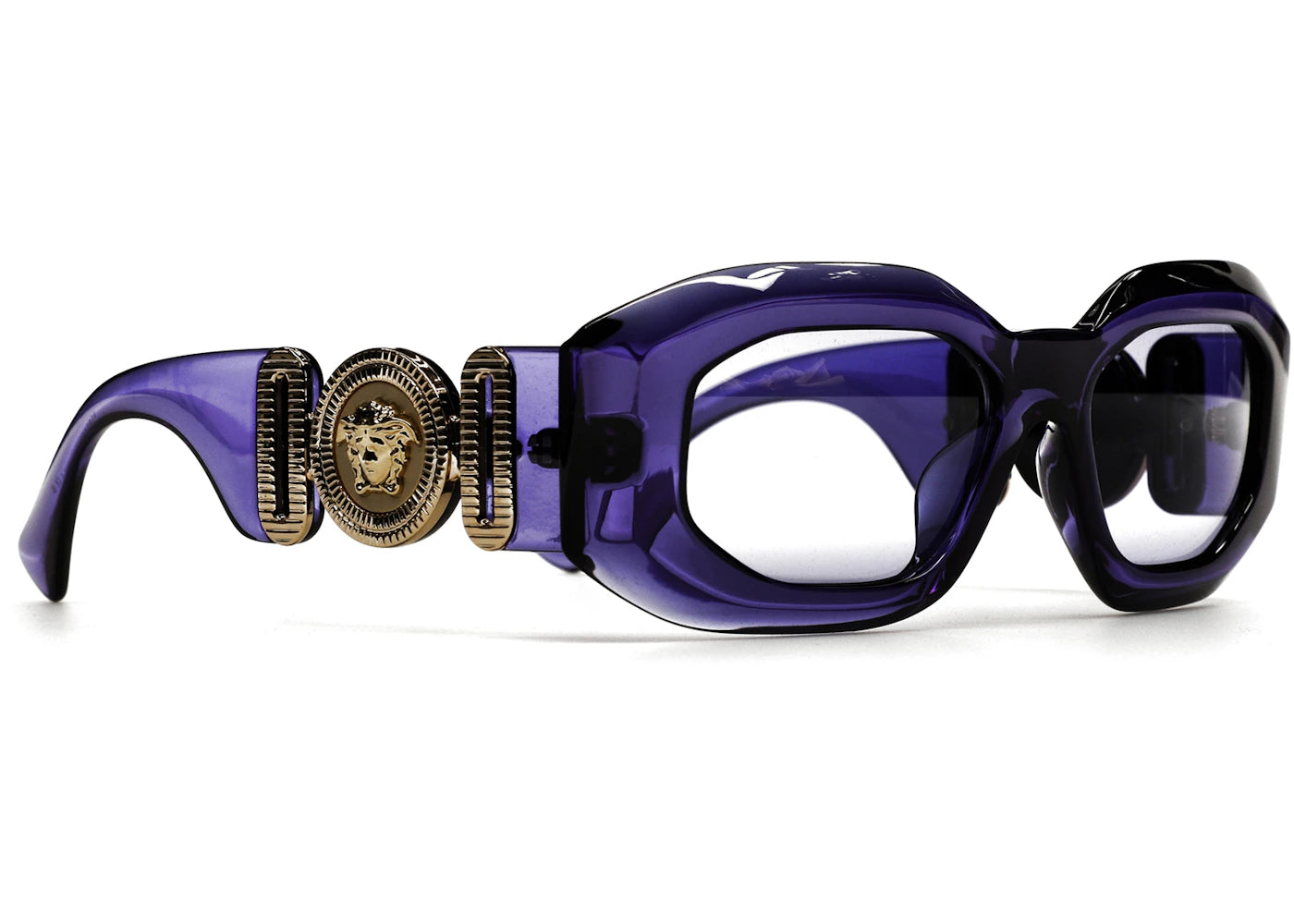 Versace Maxi Medusa Biggie Sunglasses Transparent Purple (VE4425U-54191A-54)