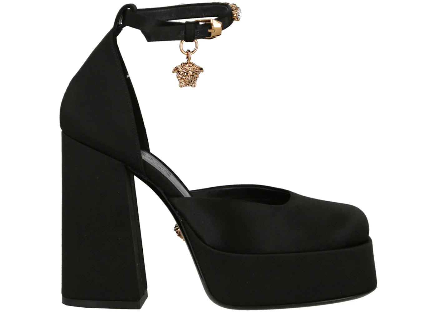 Versace Medusa Aevitas Platform Pumps Black Gold (Women's)