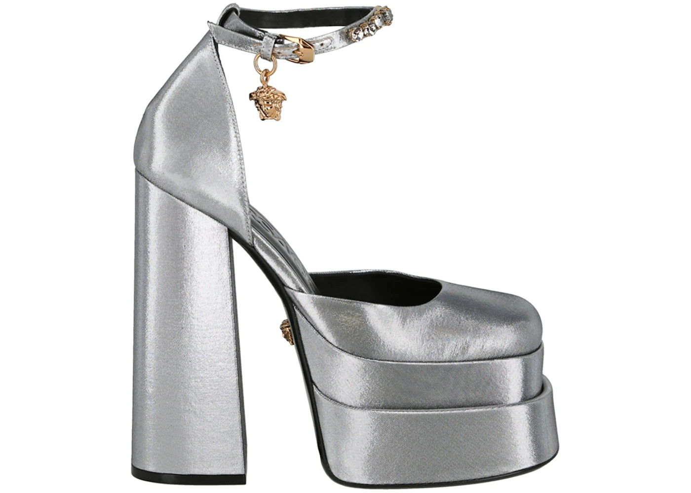 Versace Medusa Aevitas Platform Pumps Grey (Women's)