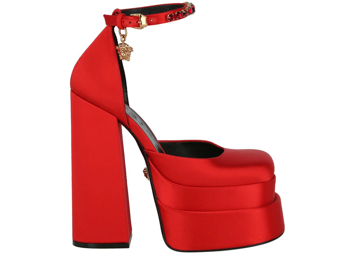 Versace Medusa Aevitas Platform Pumps Red (Women's)