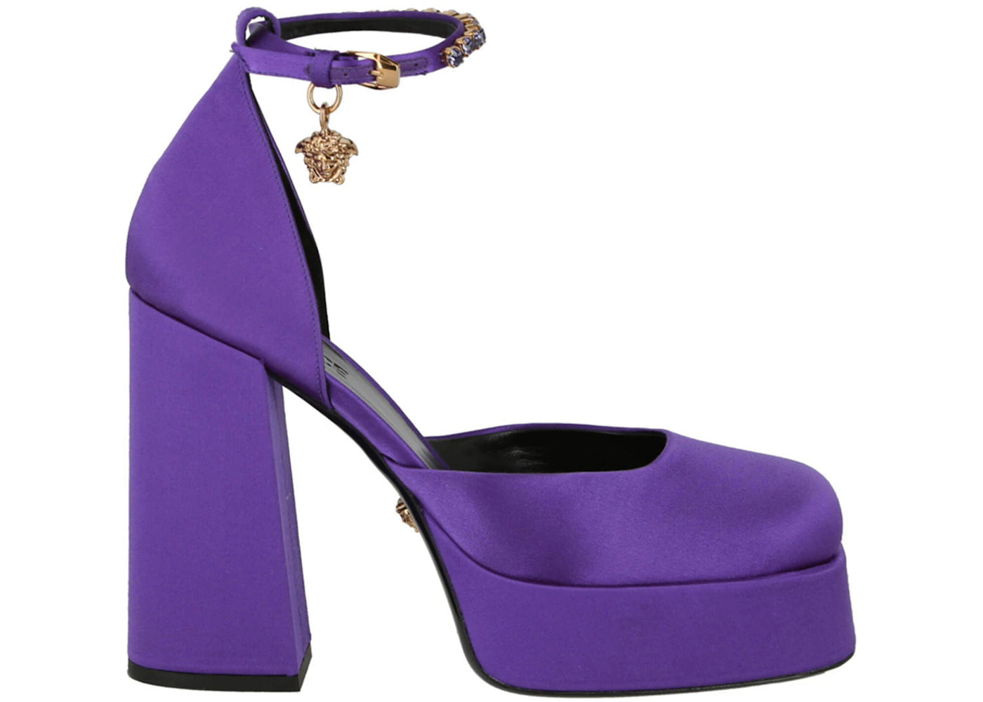 Versace Medusa Aevitas Satin Pumps Purple (Women's)