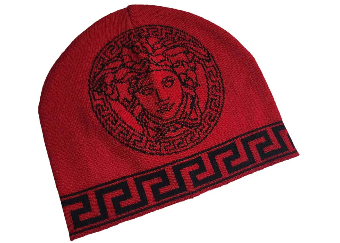 Versace Medusa Beanie Red/Black