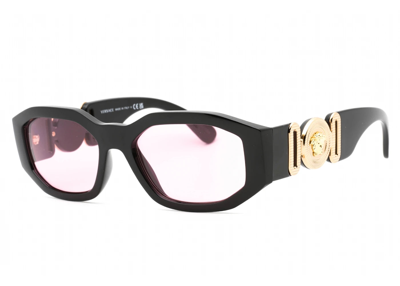 Versace Medusa Biggie Sunglasses Black/Pink (VE4361-GB1/84)