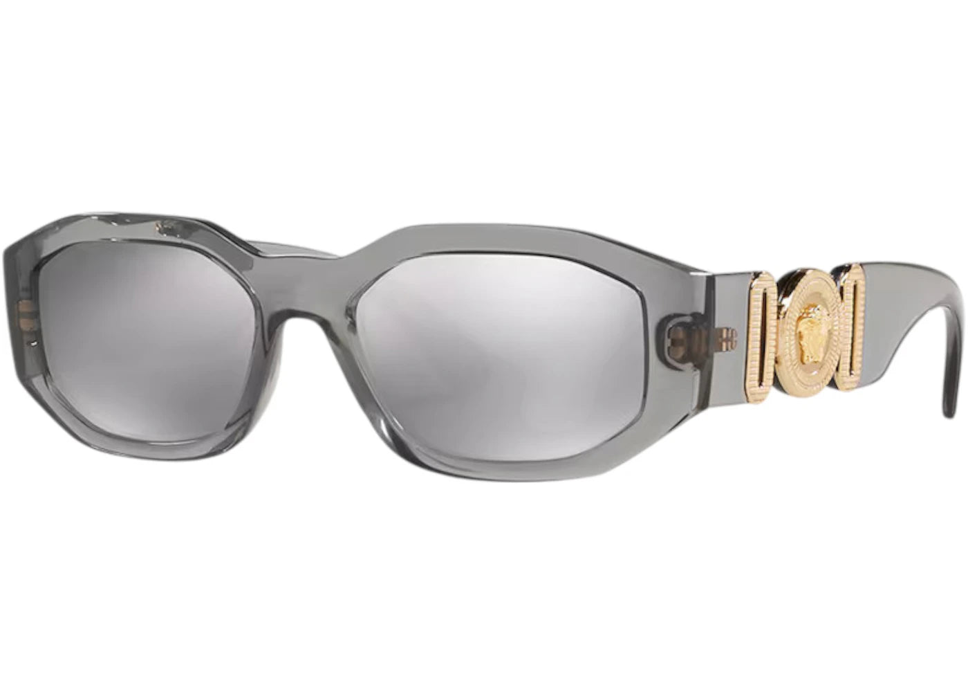 Versace Medusa Biggie Sunglasses Transparent Gray