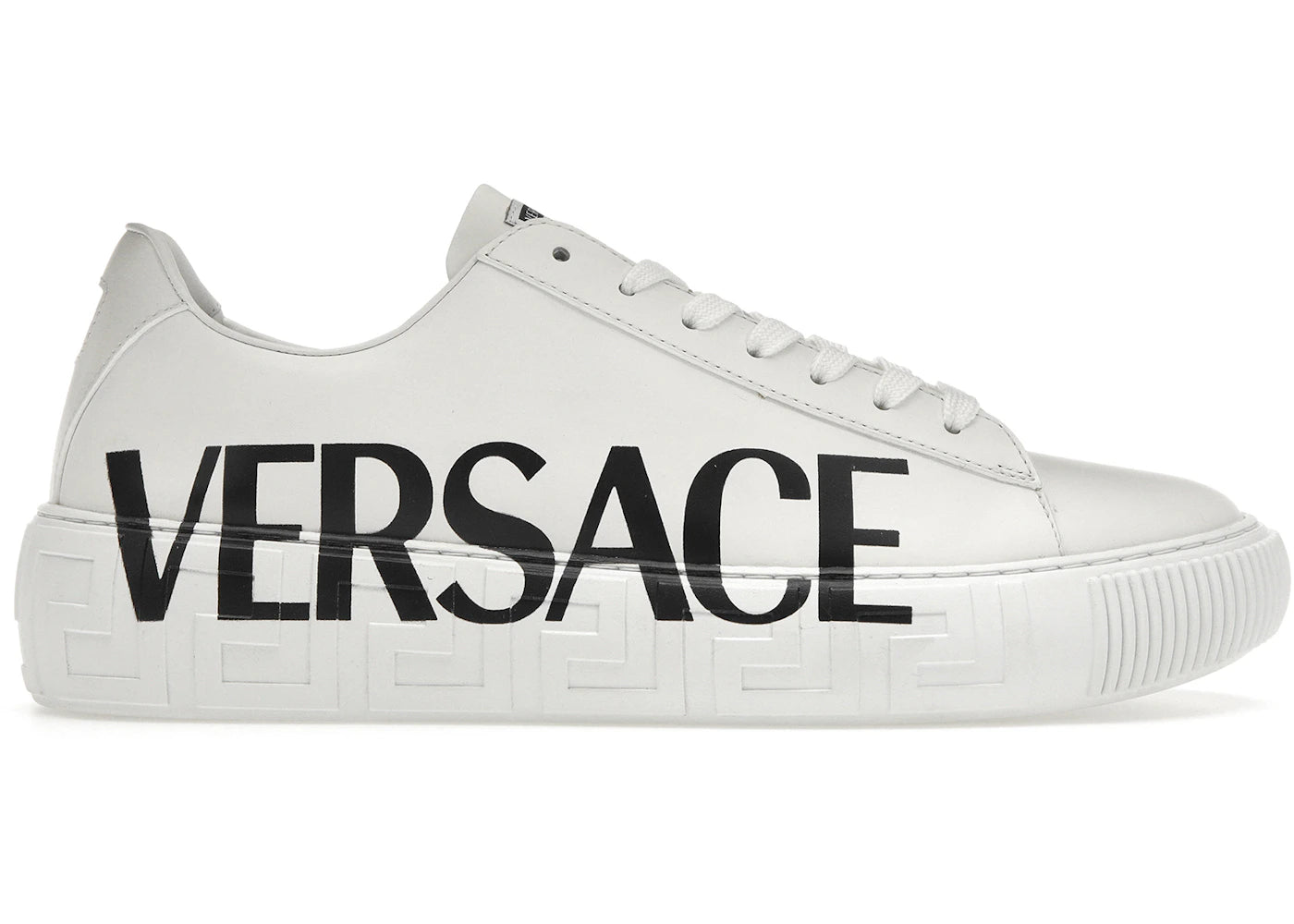 Versace Medusa Greca Low White White Black