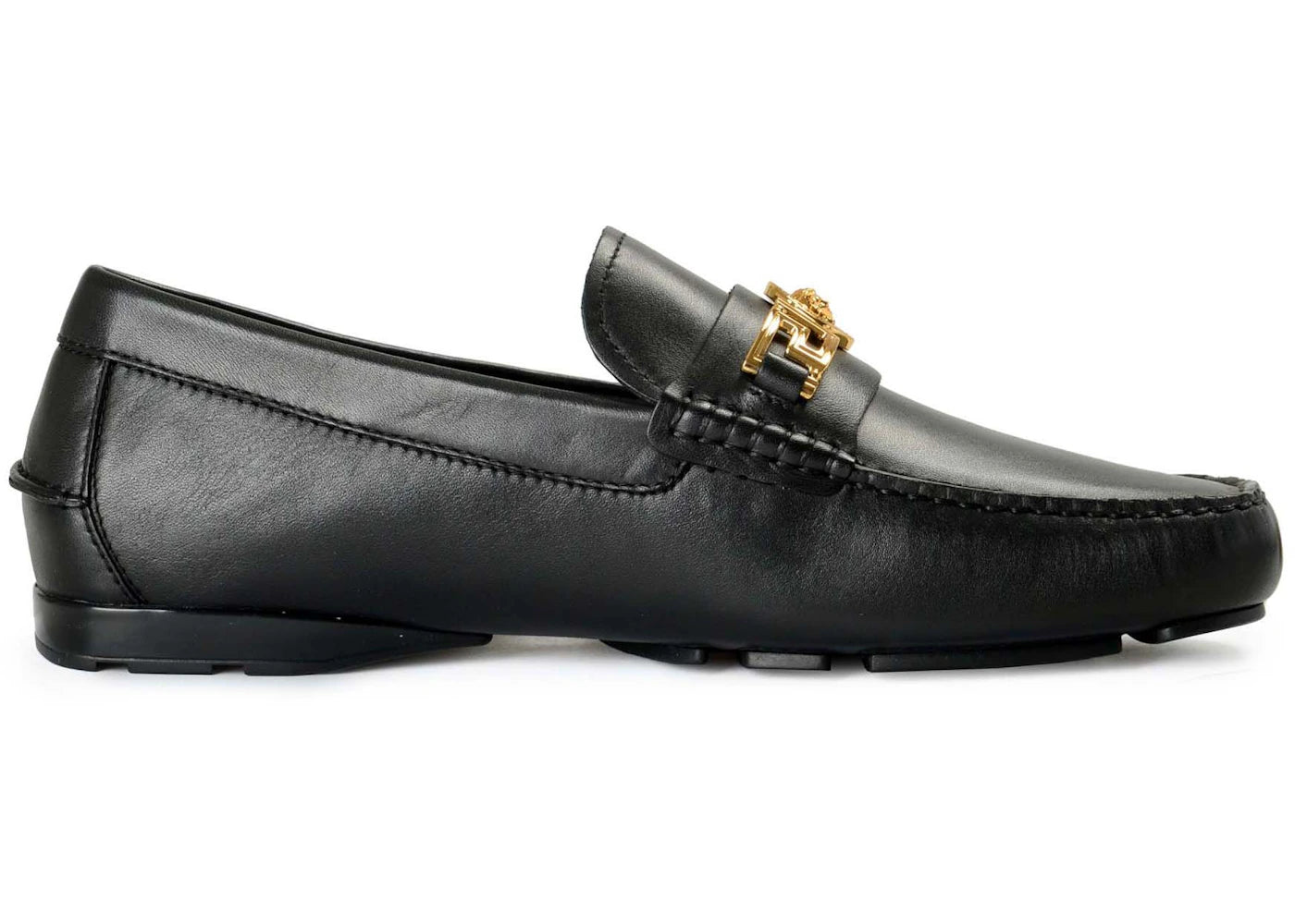 Versace Medusa Leather Loafer Black