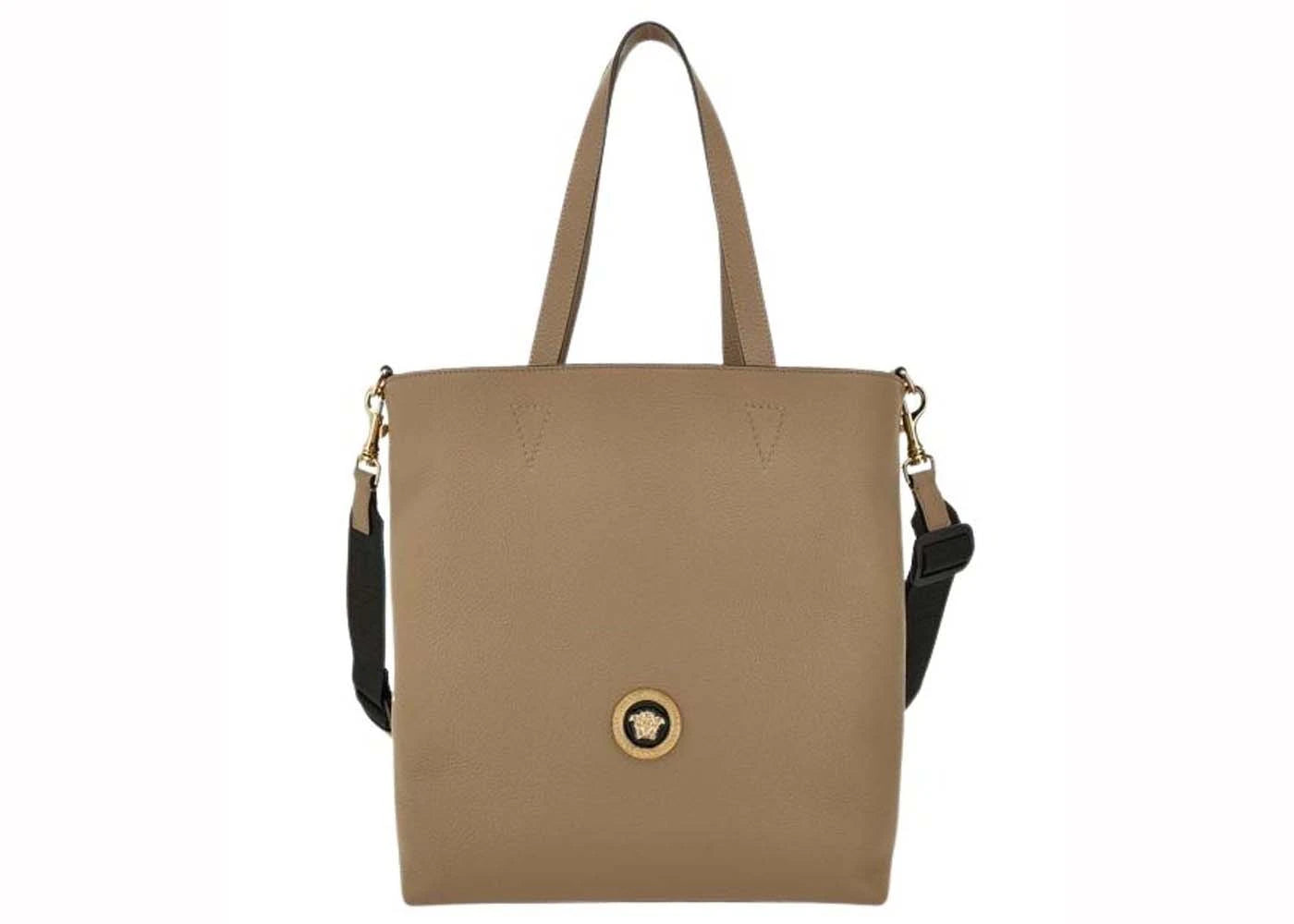 Versace Medusa Logo Tote Bag Beige