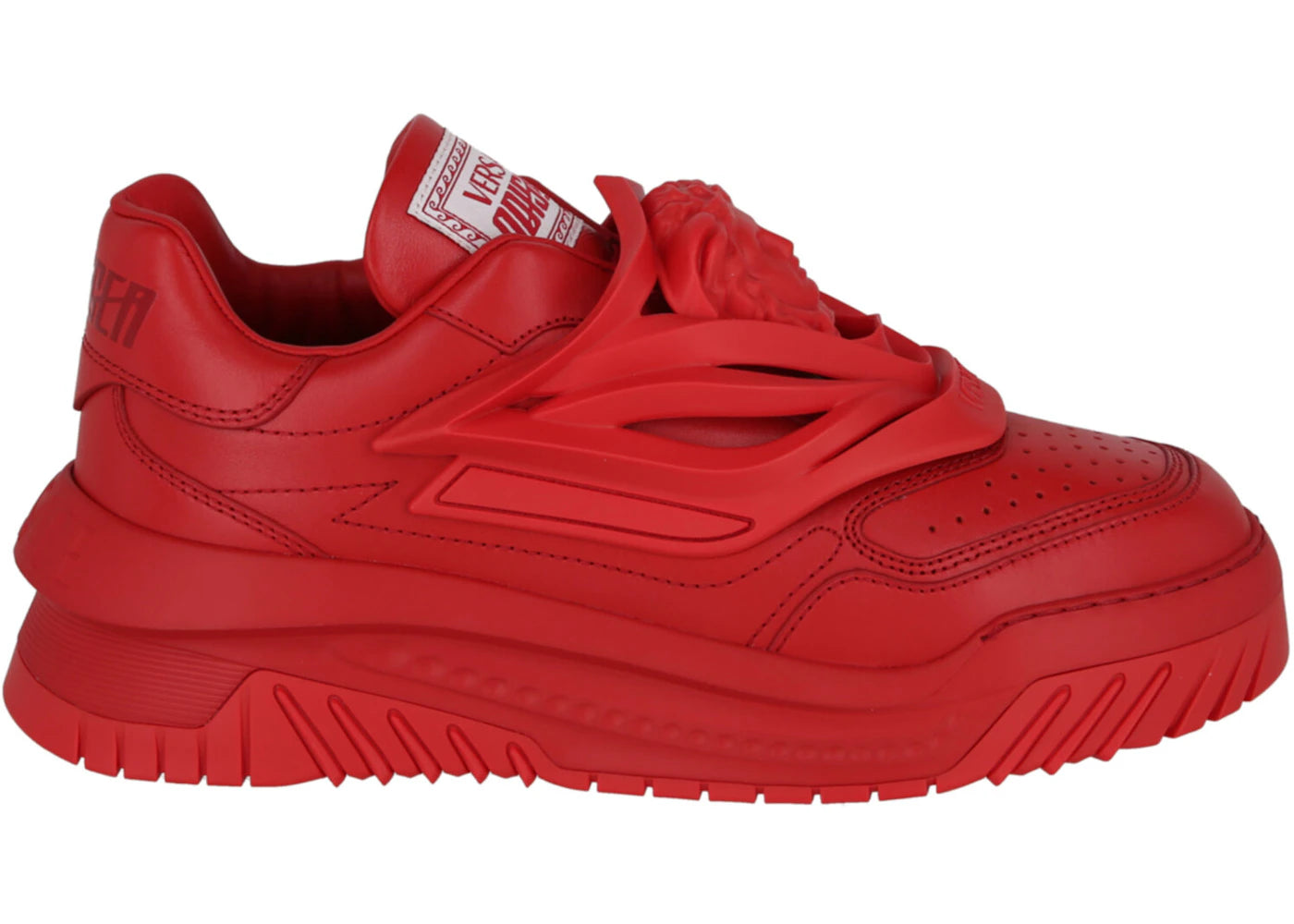 Versace Odissea Caged Rubber Medusa Red