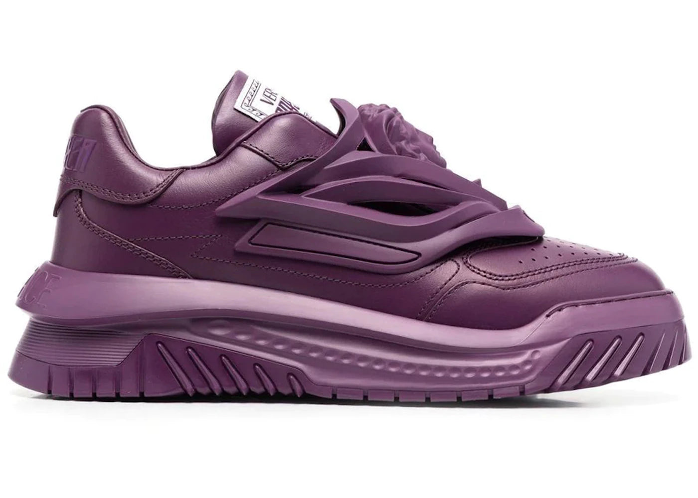 Versace Odissea Caged Rubber Medusa Sneaker Plum Purple