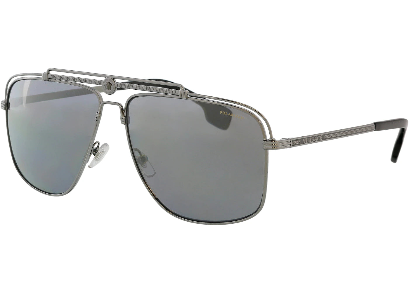 Versace Oval Sunglasses Gunmetal (0VE2242 1001Z361)