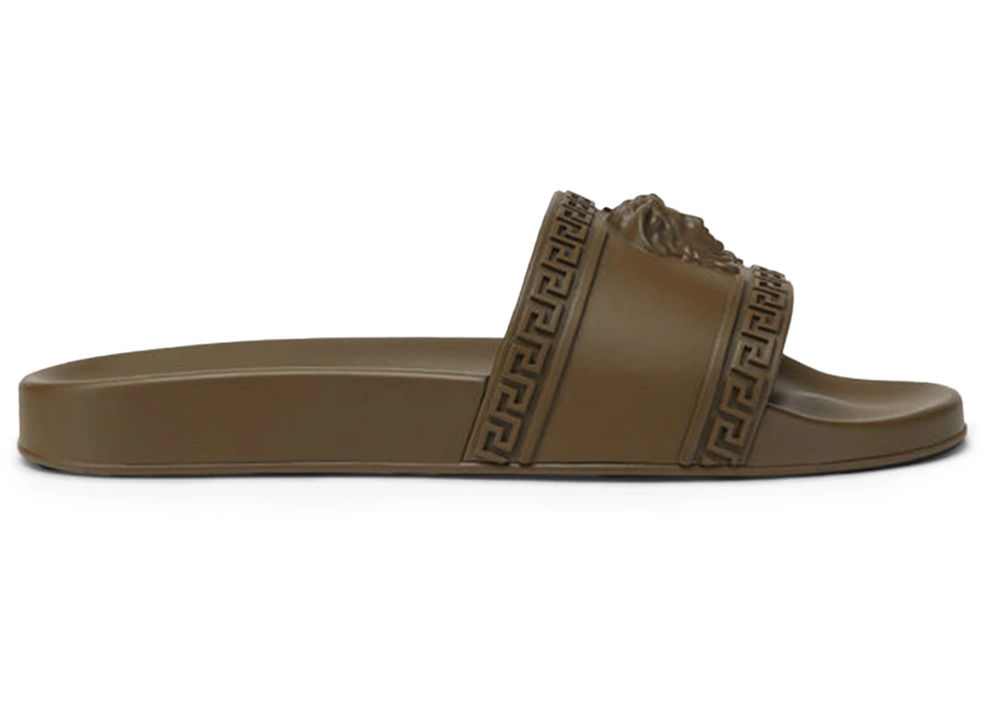 Versace Palazzo Pool Slides Brown