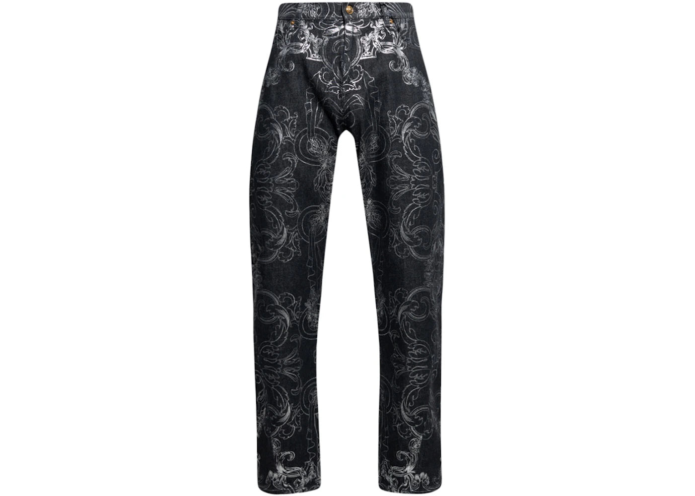 Versace Patterned Jeans Black