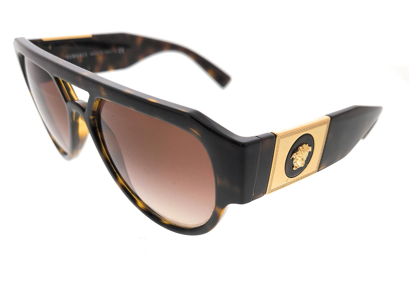 Versace Pilot Sunglasses Havana/Brown Gradient (0VE4401 108/13)