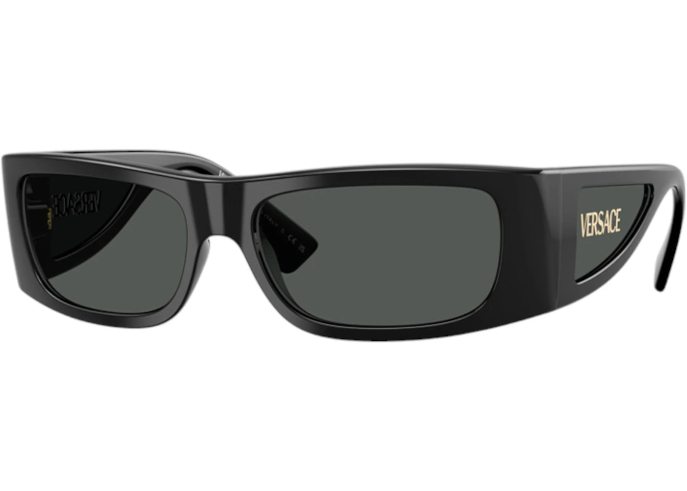 Versace Rectangle Sunglasses Gray Black (VE4482 GB1/87)