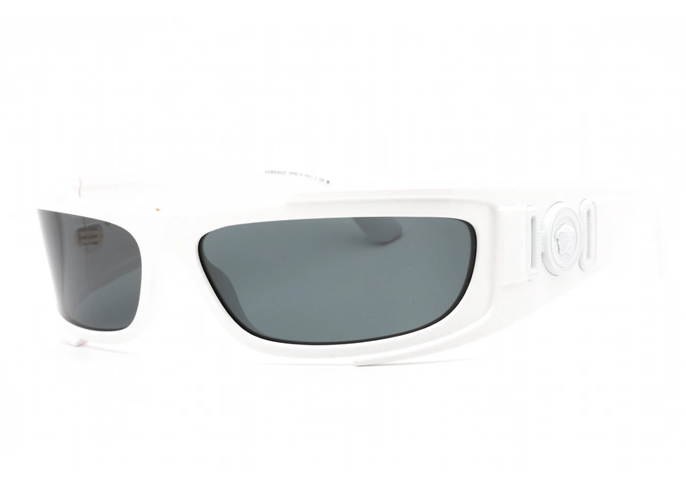 Versace Rectangle Sunglasses White/Dark Grey (VE4446-314/87)