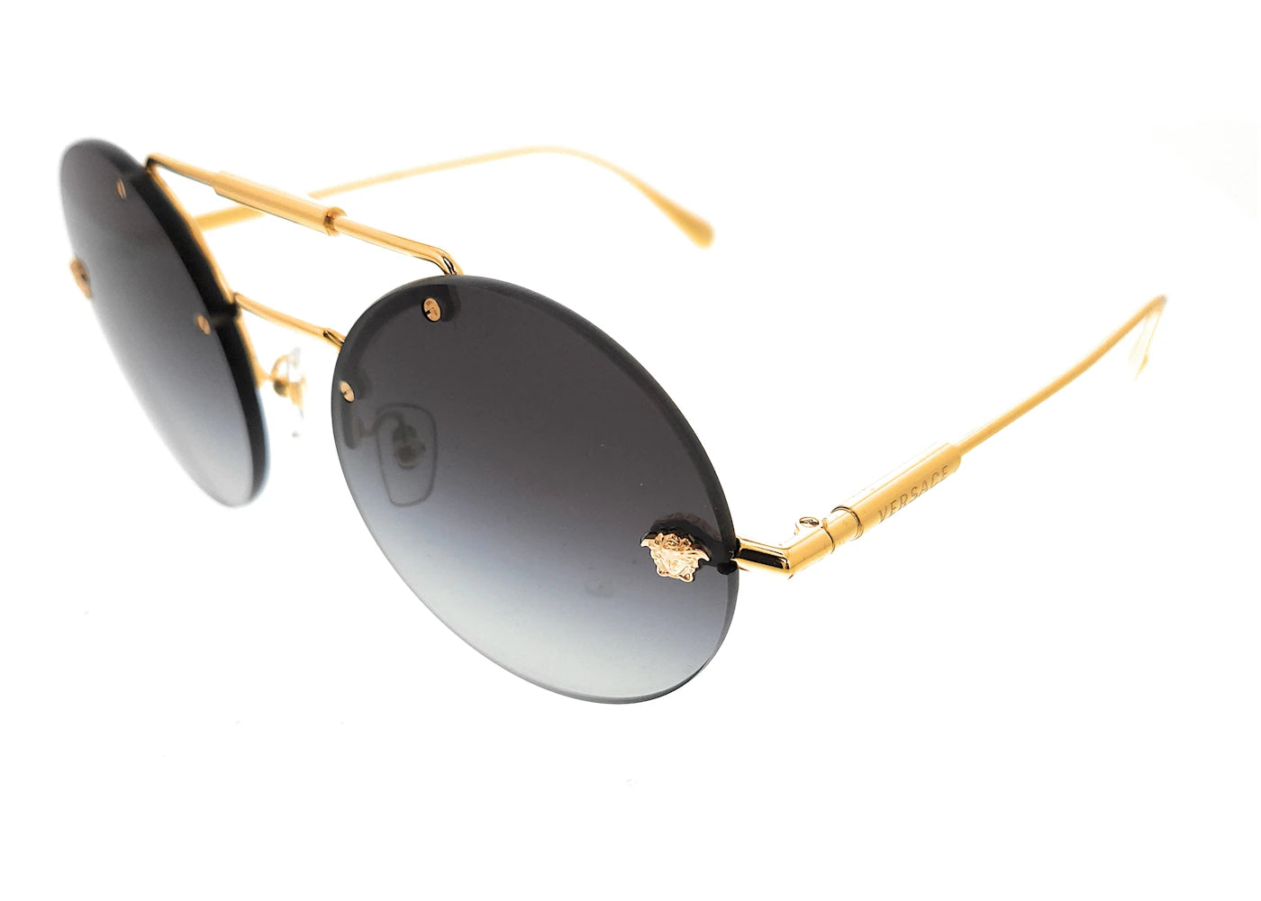 Versace Round Sunglasses Gold/Black VES111625