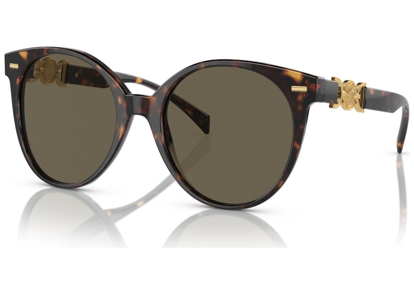 Versace Round Sunglasses Tortise (VE4442-108-3)