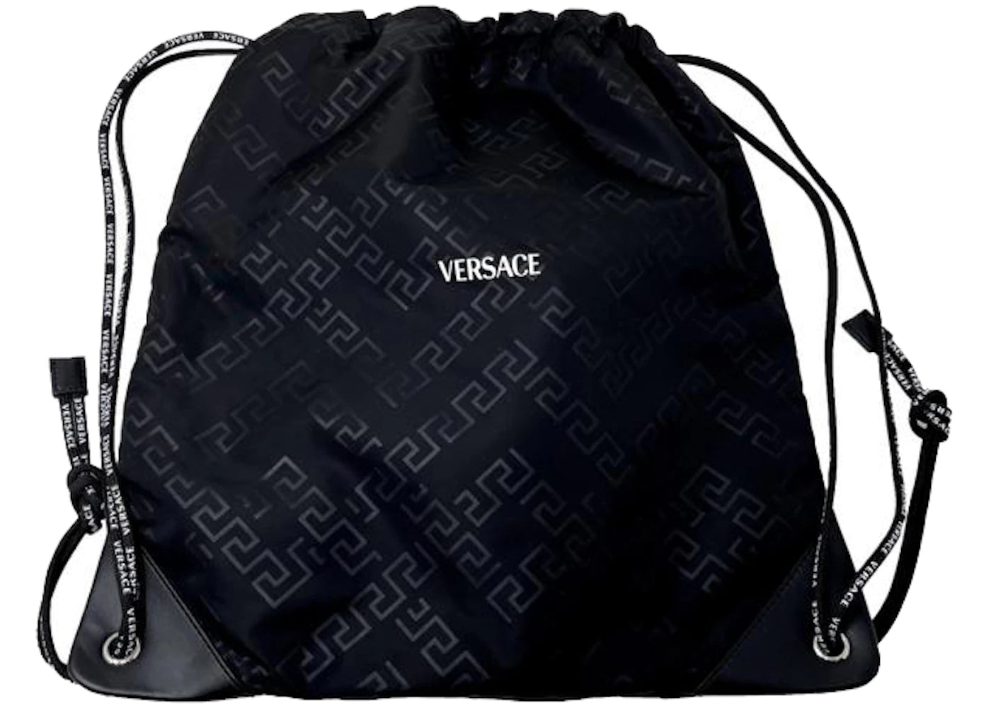 Versace Rucksack Drawstring Bag Black