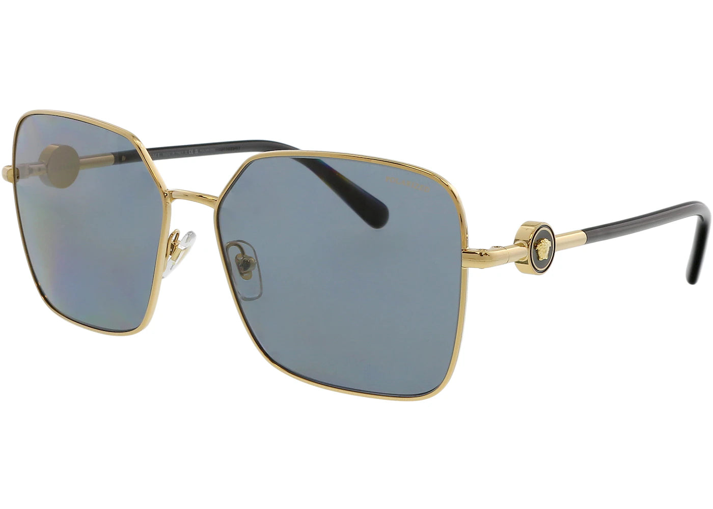 Versace Square Sunglasses Gold (0VE2227 100281)