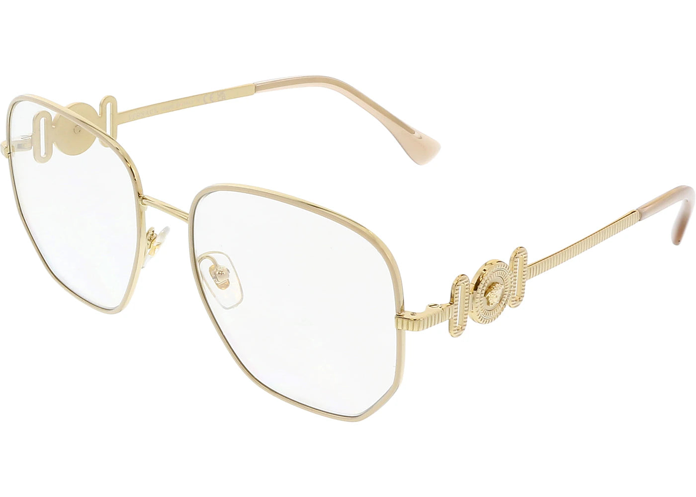 Versace Square Sunglasses Pale Gold (0VE1283)