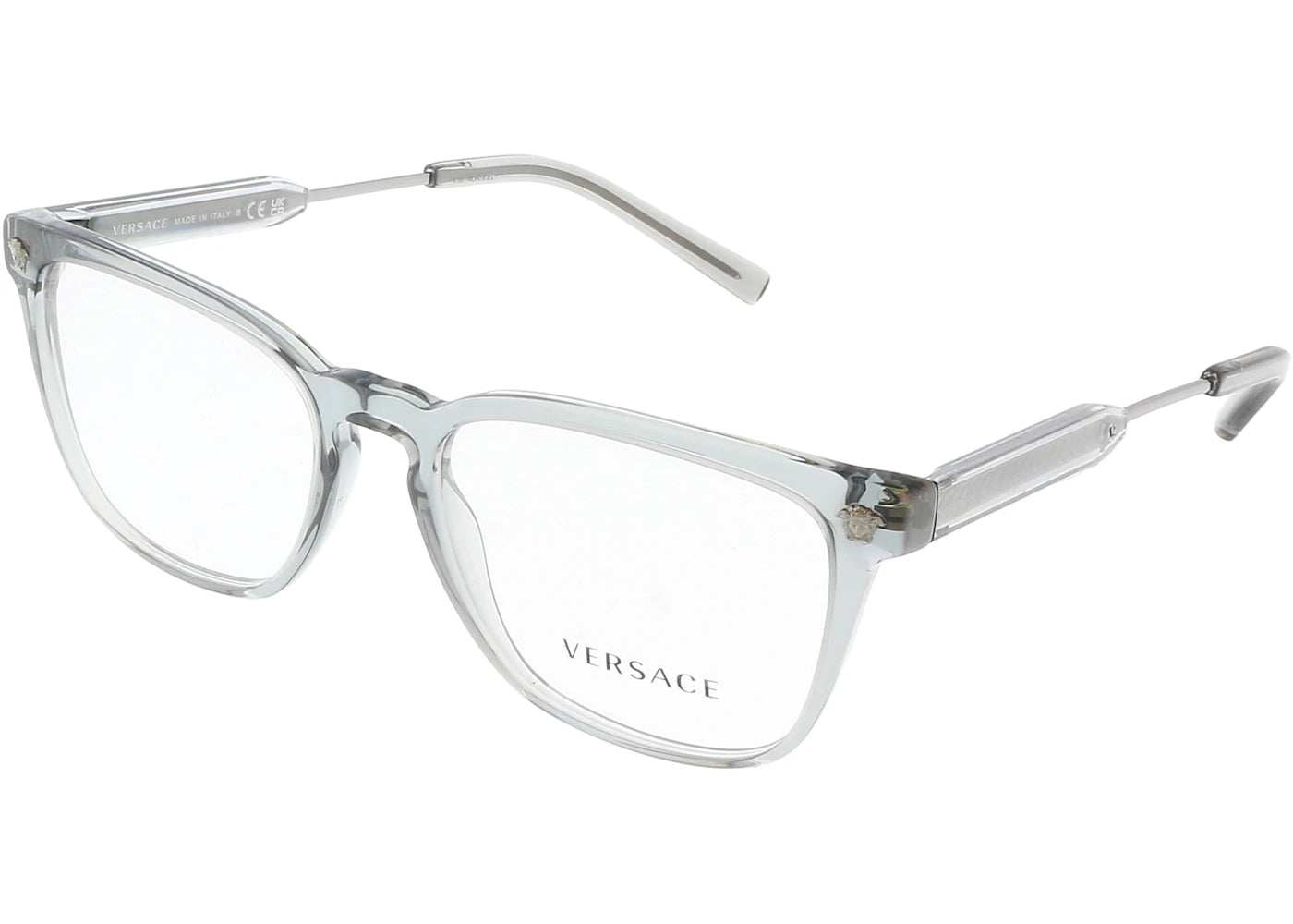 Versace Square Sunglasses Transaparent Grey (0VE3290)