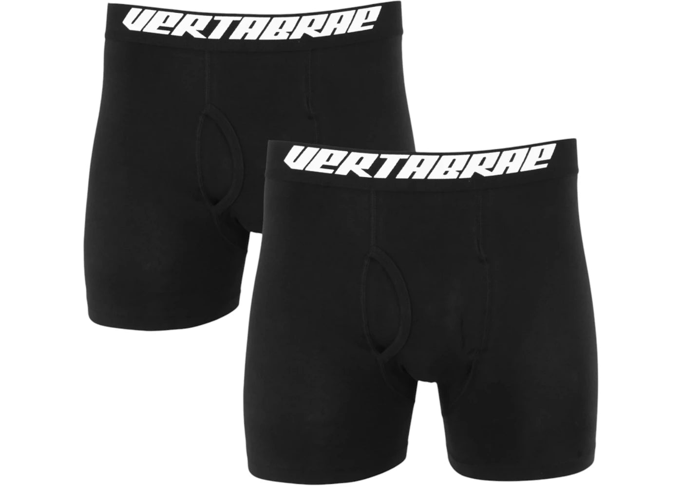 Vertabrae Boxer Brief Set (Pack of 2) Black