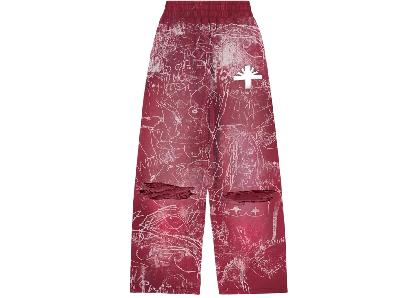 Vertabrae C-7 Graffiti Sweats Red