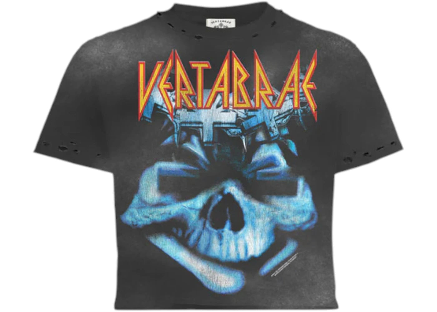 Vertabrae Cobalt Cranium Tee Black