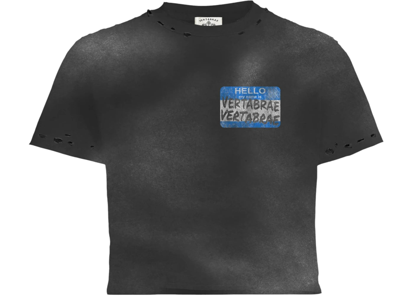 Vertabrae Flag Tee Black