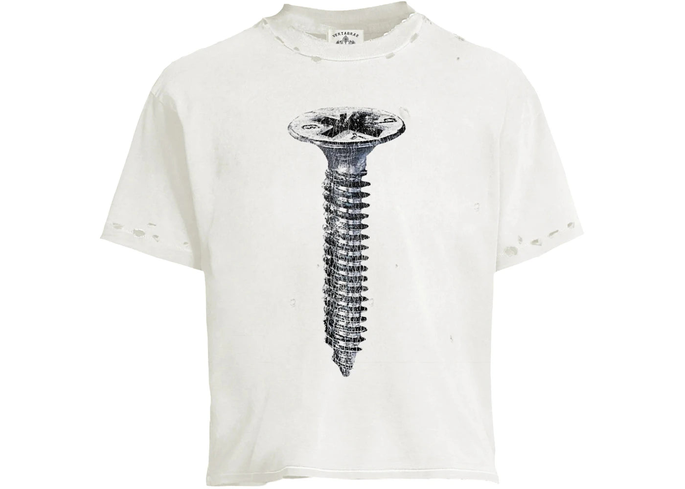 Vertabrae Screw Tee White