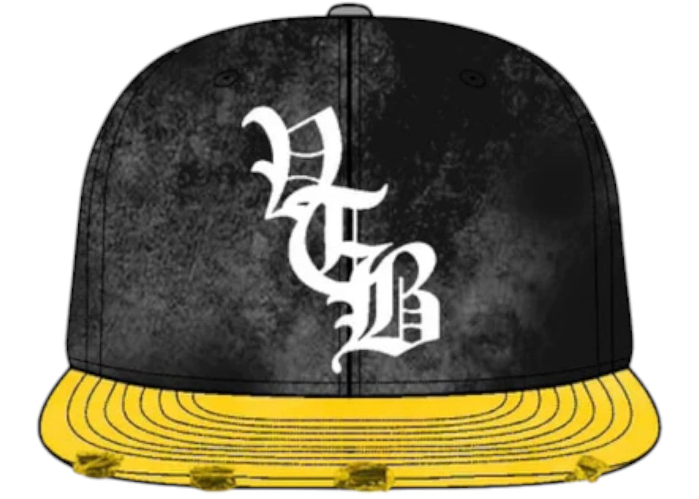 Vertabrae Snapback Cap Black/Yellow