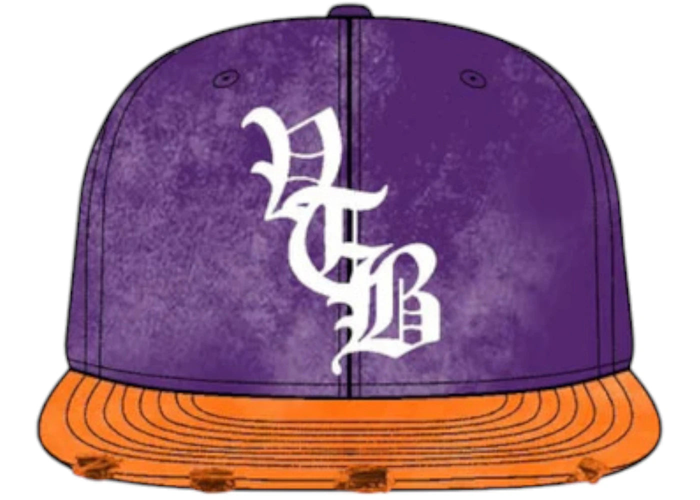 Vertabrae Snapback Cap Purple/Orange