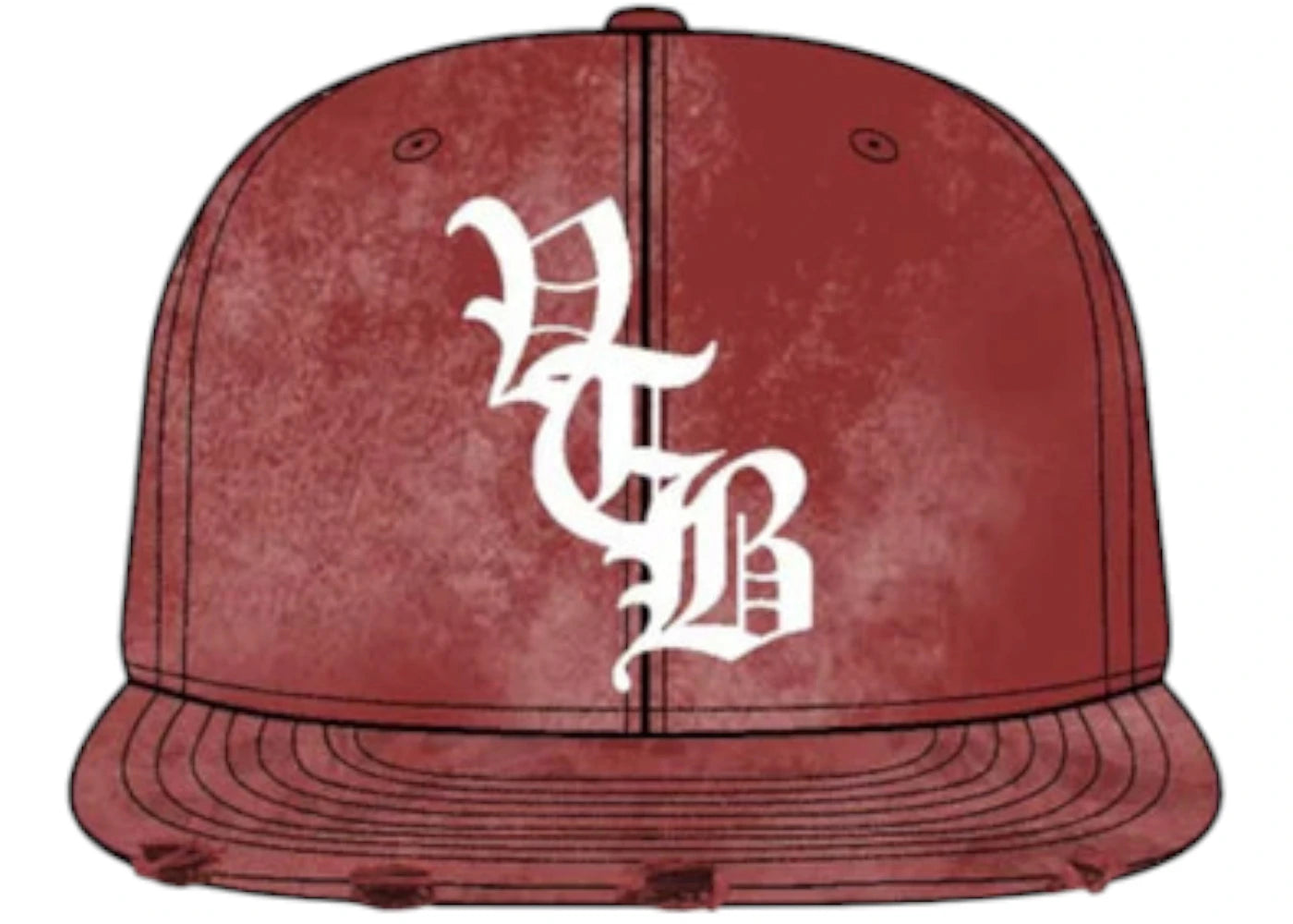 Vertabrae Snapback Cap Red