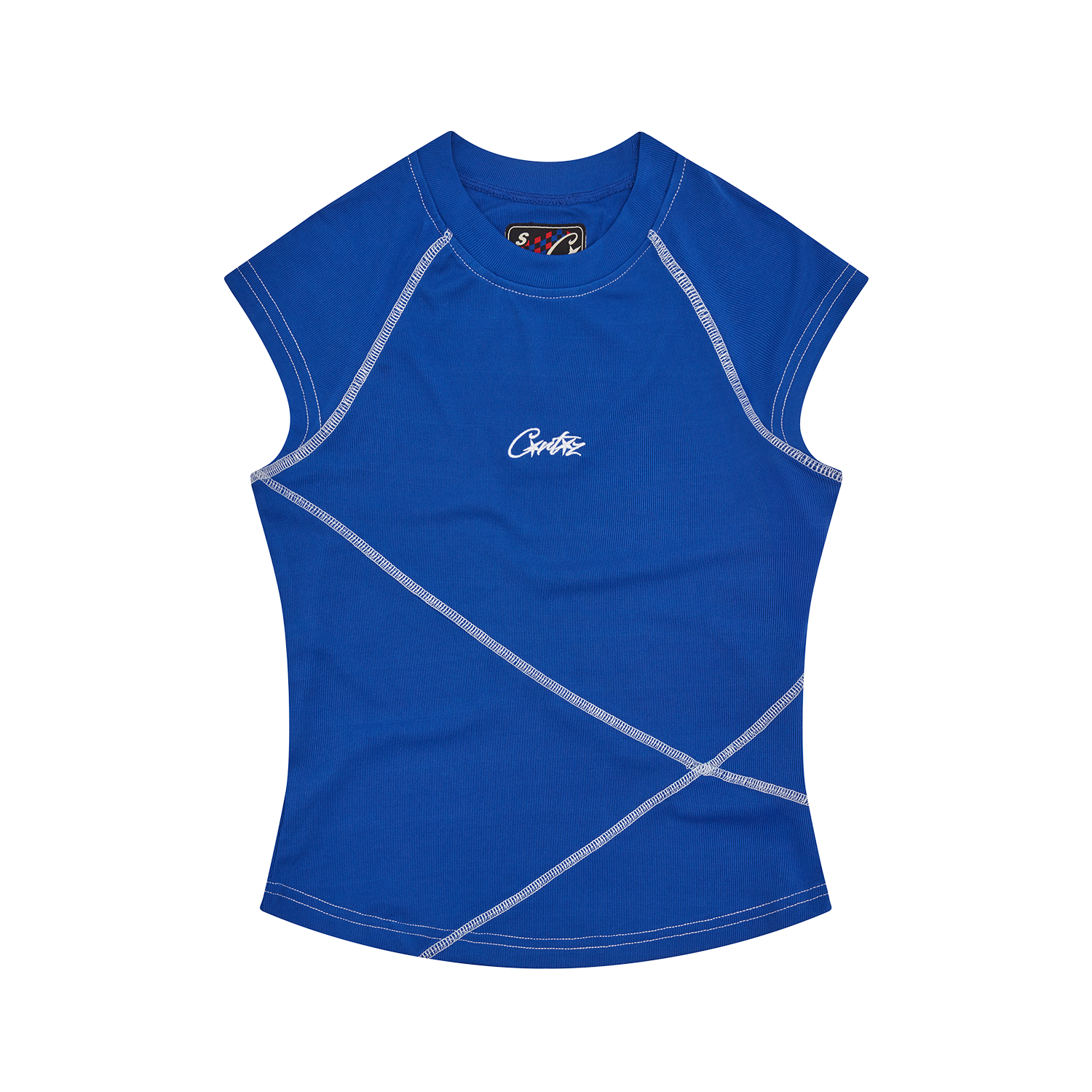 Corteiz Womens Racer Vest Top Blue