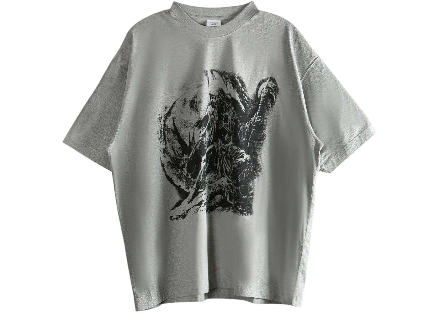 Vetements Goth Oversized T-shirt Grey Melange